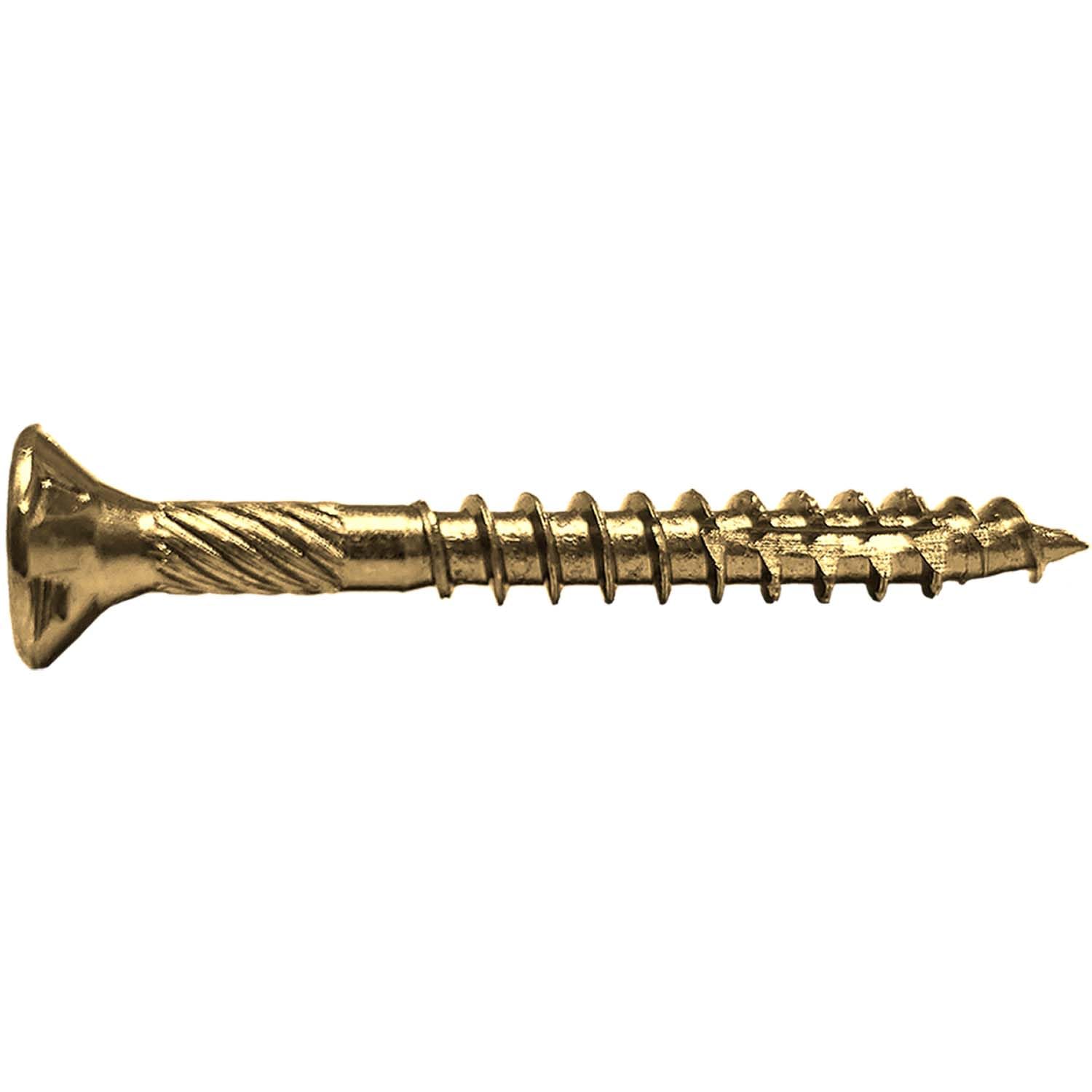 #8 x 1-1/2' Gold Star Wood Screw Torx/Star Drive Flat Head CASE of 9-5 Pound Boxes 8,910 Count.
