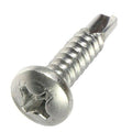#8 x 2' Phillips Pan Head Self Drilling Metal Tek Screws Kit Hardware Stainless Pack of 1000 Fastener Set LS20374F