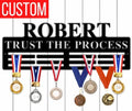 Custom Medal Hanger Holder Display, Personalized Medal Holder, Custom Metal Holder, Metal Medal Holder, Custon Name Metal Medal Holder (36' Wide)