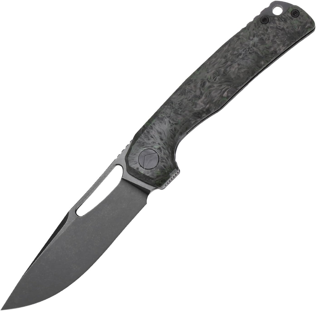 Pocket Knife, 3.5' M390 Blade Folding Knife Hunting Knife Survival Knife with Pocket Clip, EDC Knives for Hunting Camping Survival Outdoor Fishing Hiking (Black&Green)