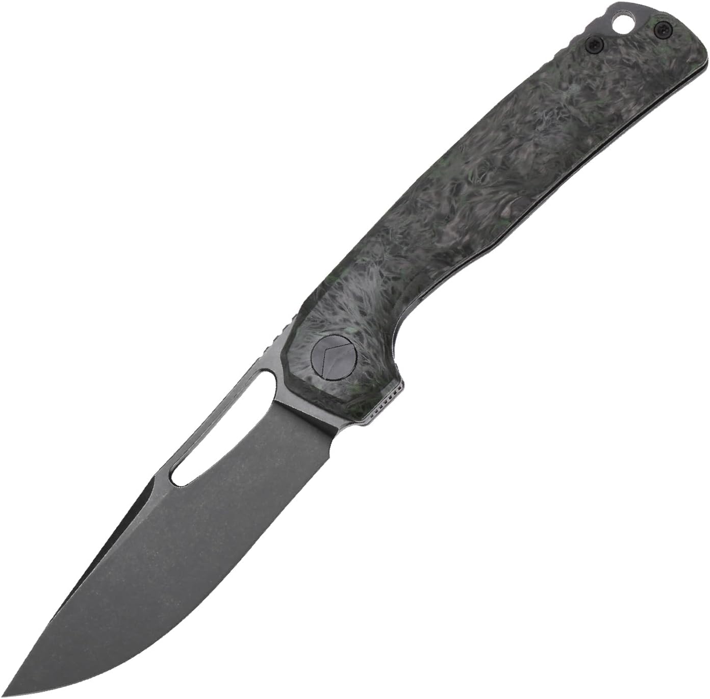 Pocket Knife, 3.5' M390 Blade Folding Knife Hunting Knife Survival Knife with Pocket Clip, EDC Knives for Hunting Camping Survival Outdoor Fishing Hiking (Black&Green)