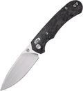 Folding Pocket Knife, 3.31'' M390 Blade, Erogonomic Titanium Handle, Pocket Knife for Men, EDC Knife for Hunting, Outdoor Survival Fishing Hiking Camping Knives (Black&Grey)