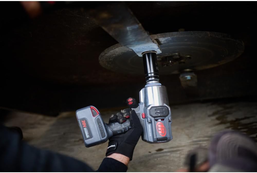 Ingersoll Rand W8191-K2 1' 20V Cordless Impact Wrench 2 Battery Kit, 2000 ft-lb Torque, Friction Ring Thru-hole, Pistol