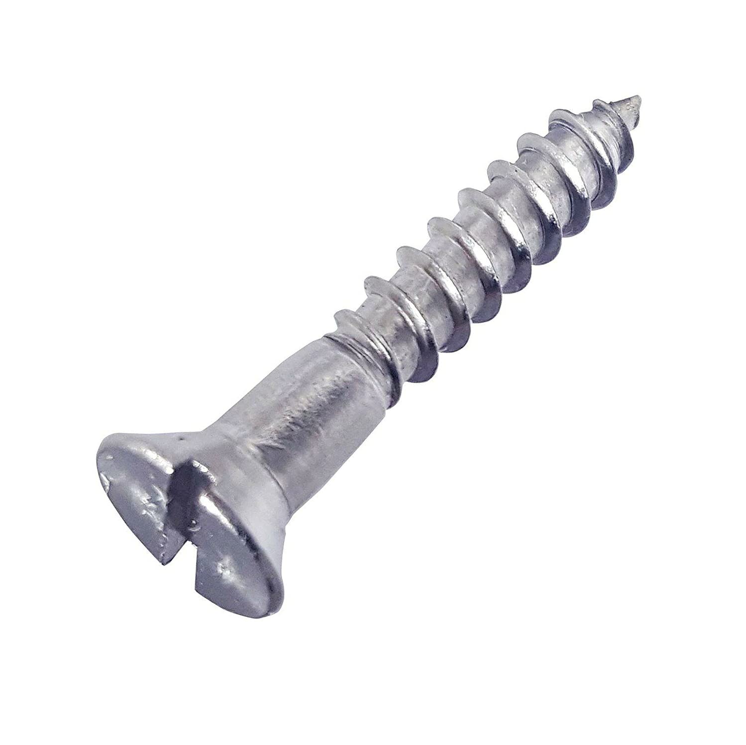 #8 x 2' Stainless Steel Wood Screws Kit Hardware Flat Head Slotted Countersunk Pack of 1000 Fastener Set LS21933F