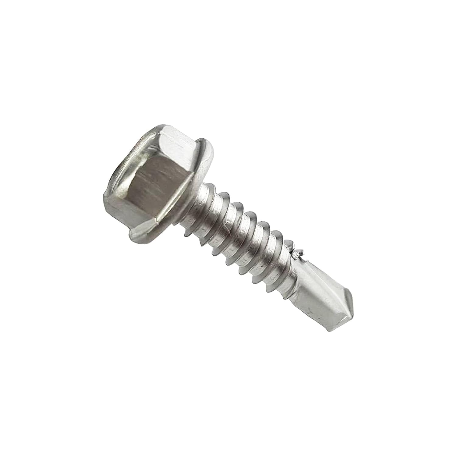 No.8 Hex Washer Head Self Drilling Sheet Metal Screws 410 Stainless Steel 2500Pcs 2' Screws Set Fasteners
