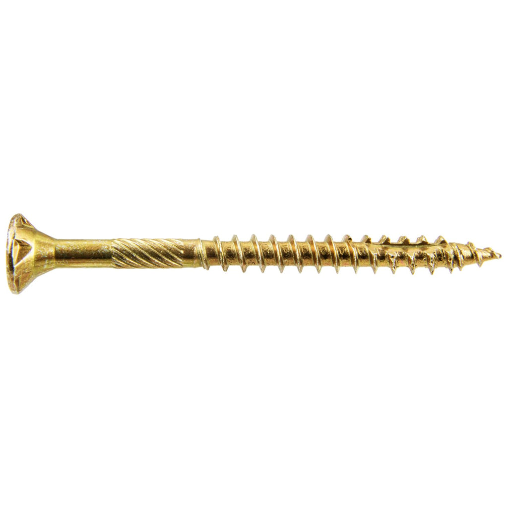 8 x 2 Gold Star Wood Screw Torx/Star Drive Flat Head - CASE of 9-5 Pound Boxes 6,750 Screws
