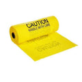 A-DISPBAG-ROLL Polyethylene Hi-viz Temporary Disposal Bag, 6' Diameter x 60' Length x 30' Width, Yellow (Pack of 125)