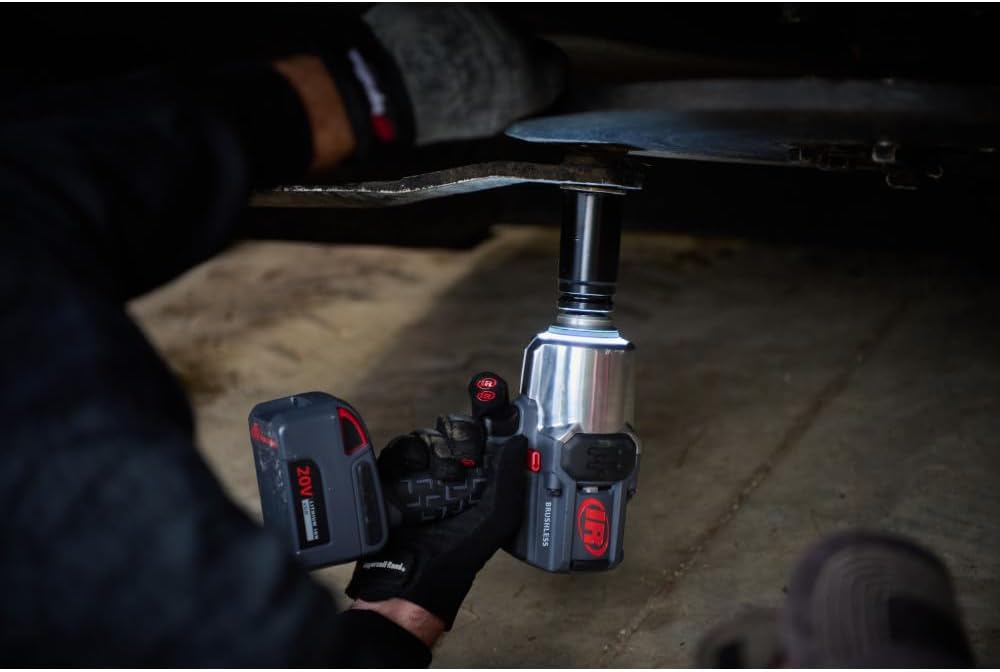 Ingersoll Rand W8191 1' 20V Cordless Impact Wrench Bare Tool, 2000 ft-lb Torque, Friction Ring Thru-hole, Pistol