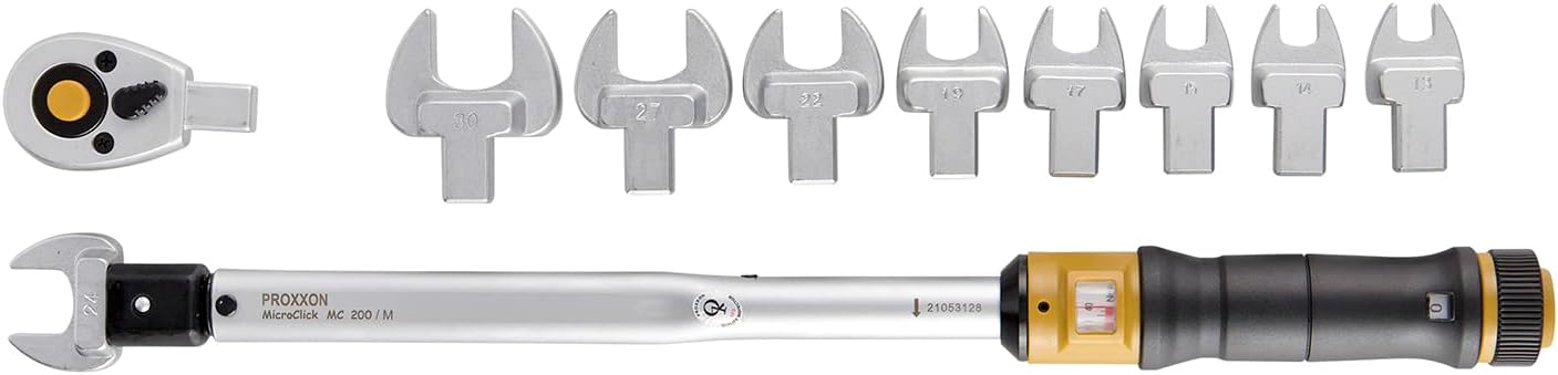 PROXXON MC200M Micro Click Digital Torque Wrench, 1/2 Scale, No.83342