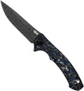 ZT Zero Tolerance 0450MMC (Damascus, Drop Point, Fat Carbon/Titanium, Marbled) Pocket Knife
