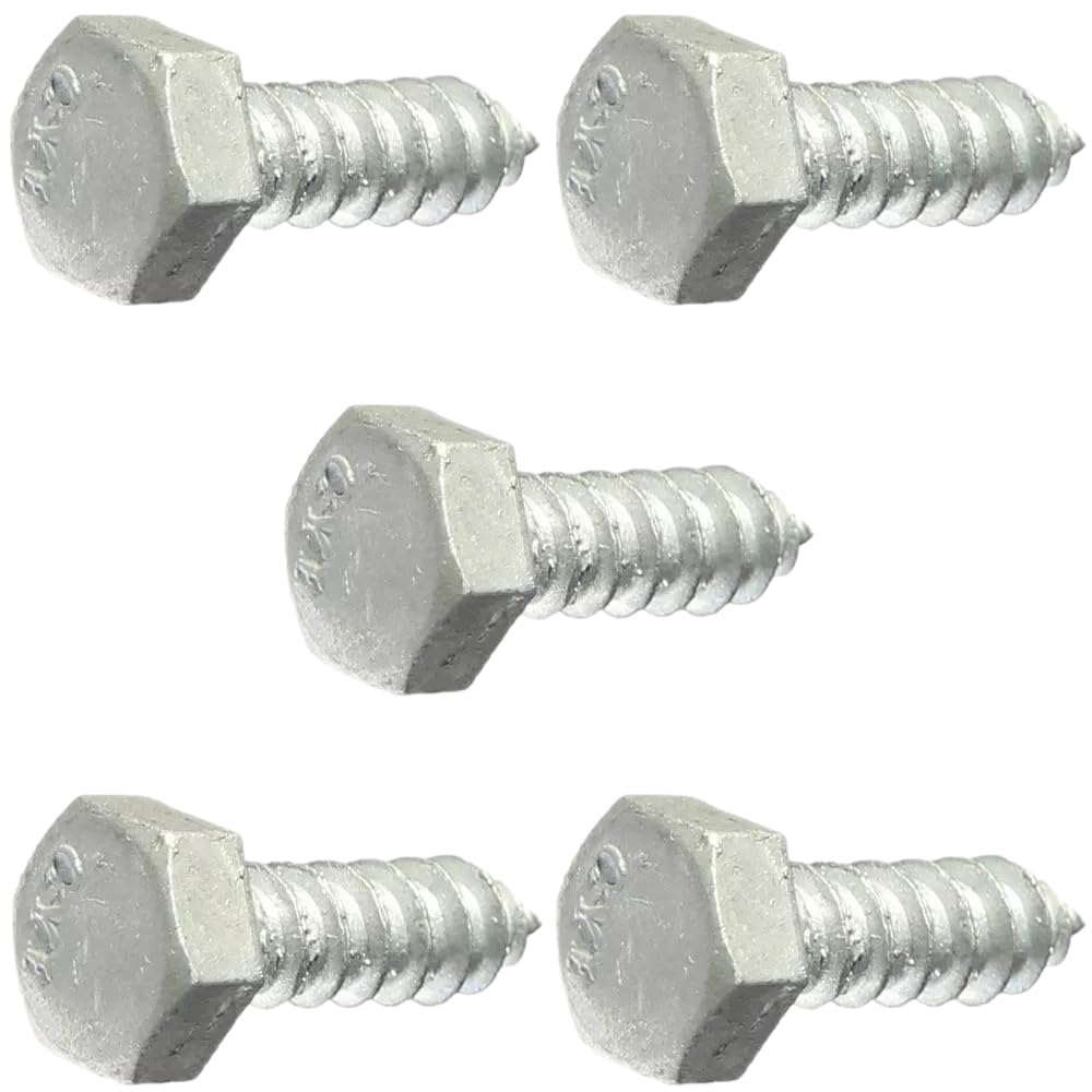 Lag Bolt Screw Hot Dipped Galvanized A307 Alloy Steel 1/4x1' Qty 2500 Hardware Bolts Set Fasteners Kit