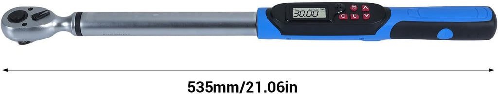 CHICIRIS Digital Torque Wrench, Precision Tool with Data Logging, LED Warning Light, Buzzer Alarm, Ergonomic Design for Car, Motorcycle, DIY, Home, Industrial Maintenance
