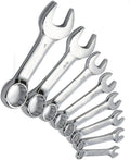 Stubby Combination Wrench Set SAE Forged steel construction 8-Piece,Jikkolumlukka