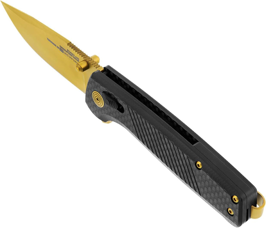 SOG Terminus XR LTE Lightweight Everyday Carry Folding Knives with Pocket Clip| Cryo CPM S35VN Steel | XR Locking Mechanism