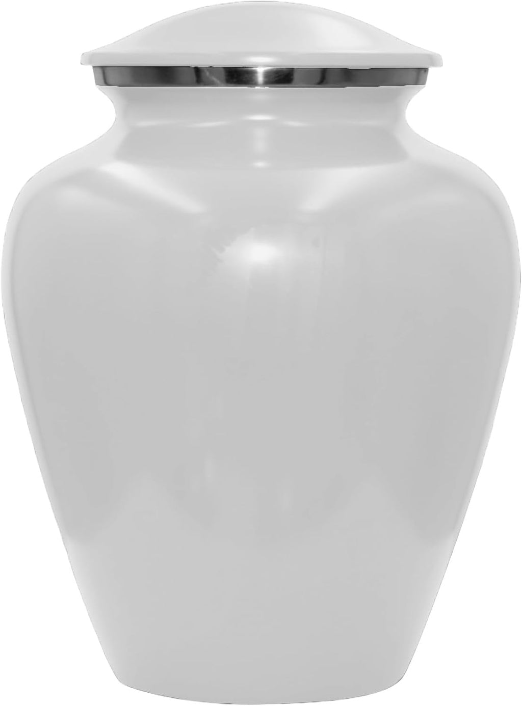 Star of David Blue Cremation Urn for Human Ashes, Jewish Cremation Urn, Religious Ash Urns with Personalized Engraving (White)
