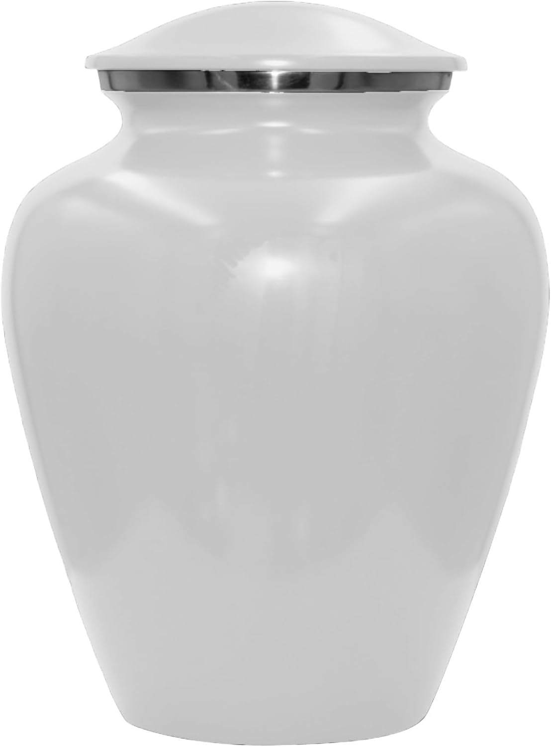 Star of David Blue Cremation Urn for Human Ashes, Jewish Cremation Urn, Religious Ash Urns with Personalized Engraving (White)