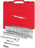 48-22-9008 Socket Wrench Sets for Milwaukee 3/8-Inch Drive Metric Ratchet and Socket Set - 56 pc