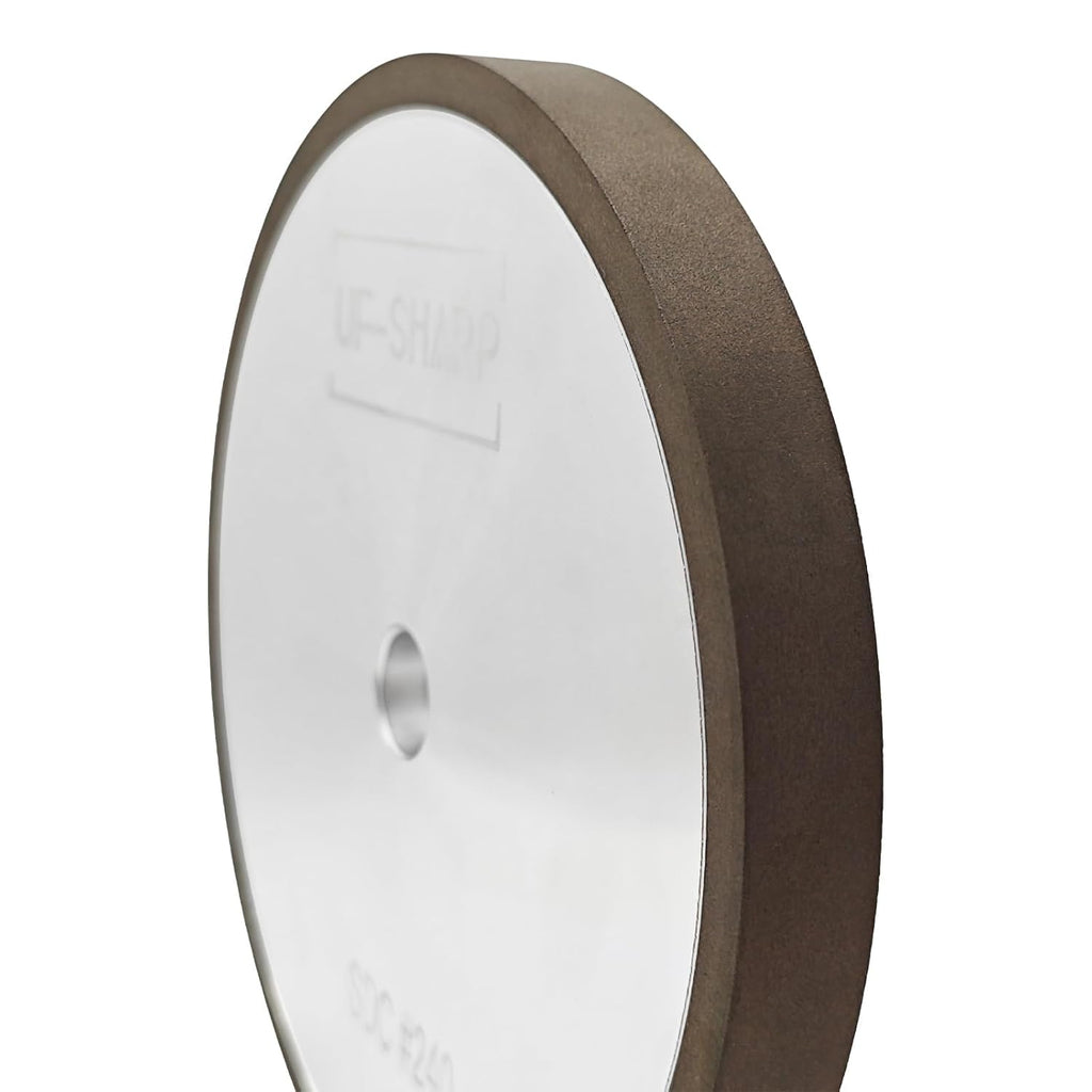 Resin Diamond Grinding Wheel for Twice as Sharp, 240 Grit, 5 inch Dia, 1/2 inch Thick, 1/2 inch Arbor (5 inch, 240, Medium)