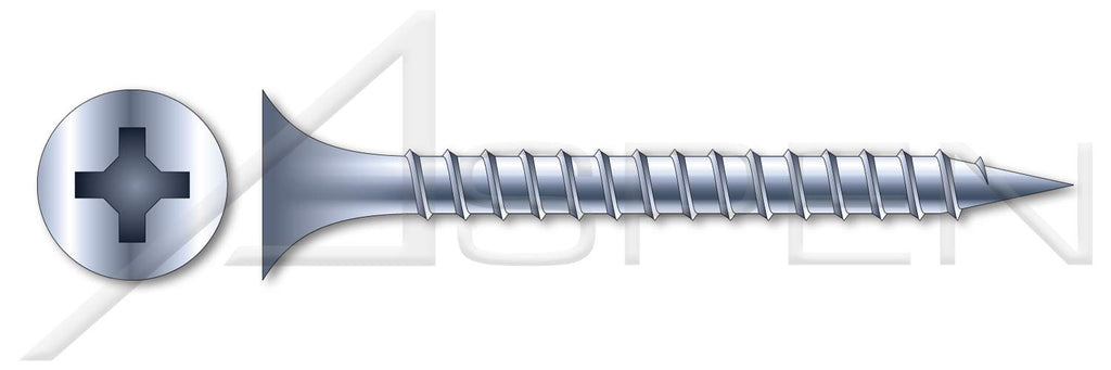 (3500 pcs) #8 X 2, Drywall Screws, Bugle Phillips Drive, Coarse Thread, Steel, Zinc Plated