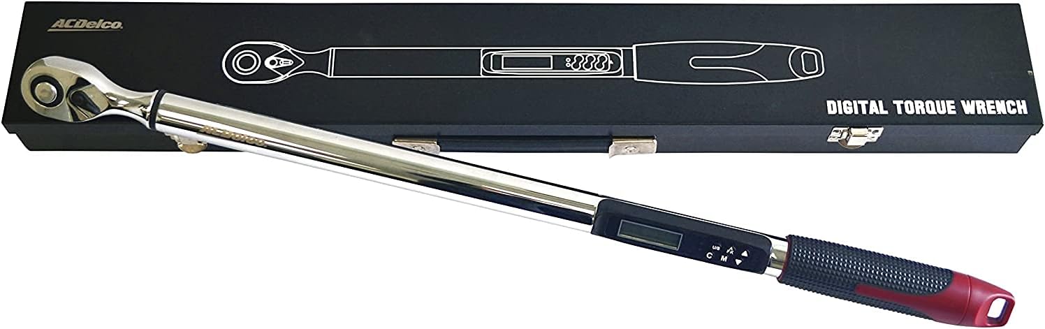 ACDelco Tools ARM321-6A 3/4' Heavy Duty Torque Wrench with LED Flash Notification - ISO 6001 Standards with Certificate of Calibration