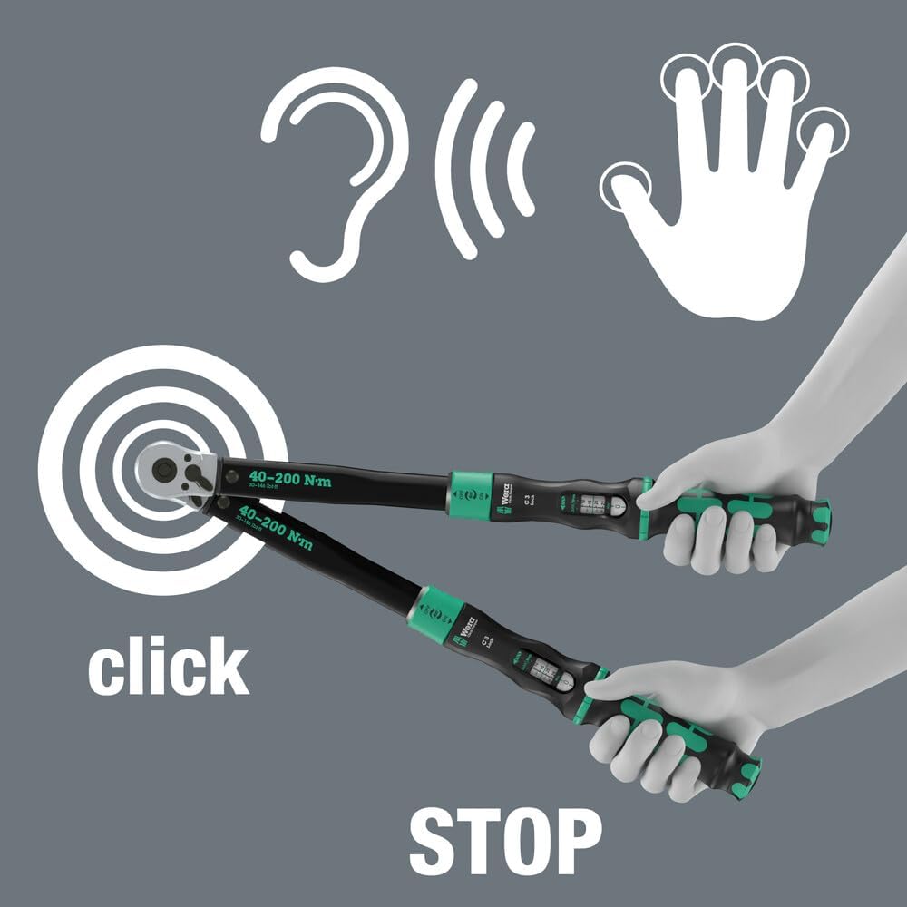 05075692001 Click-Torque Lock C 3 Torque wrench, adjustable, reversible ratchet, Torque Lock function, 40-200 Nm, 1/2' x 40-200 Nm