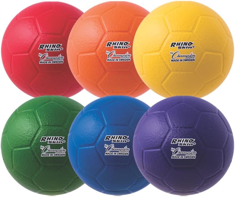 Champion Sports Rhino Skin Soccer Ball Set