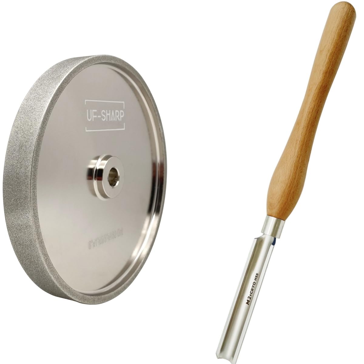 1000 Grit 8 inch CBN Grinding Wheel and 28mm Roughing Gouge