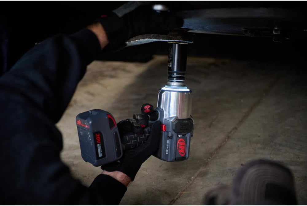 Ingersoll Rand W8191 1' 20V Cordless Impact Wrench Bare Tool, 2000 ft-lb Torque, Friction Ring Thru-hole, Pistol