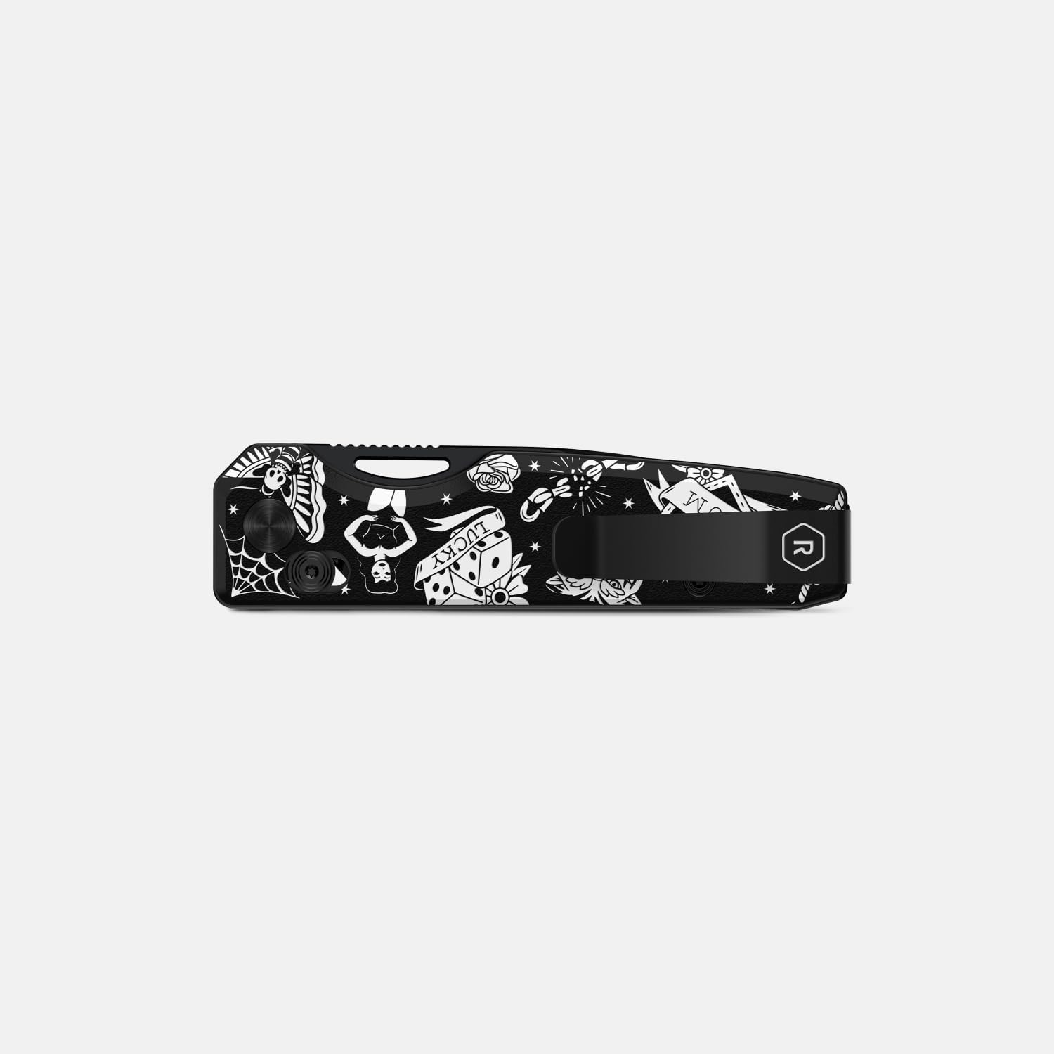 Ridge Everyday Folder Knife EDC Pocket Knife, American Traditional Tattoo