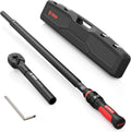 VANPO Torque Wrench 3/4-Inch Drive 100–800 Ft-Lb Heavy Duty Click Type for Construction & Agricultural Equipment – TPR+ABS Handle, ±3% Accuracy, 45-Tooth Ratchet, 48' Long Handle with Case