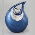 Teardrop Urns Blue for Human Ashes/Cremation Keepsakes for Ashes/Ash Holders (Blue, Large - (L) (156 Cu in)) from Keepsake Company