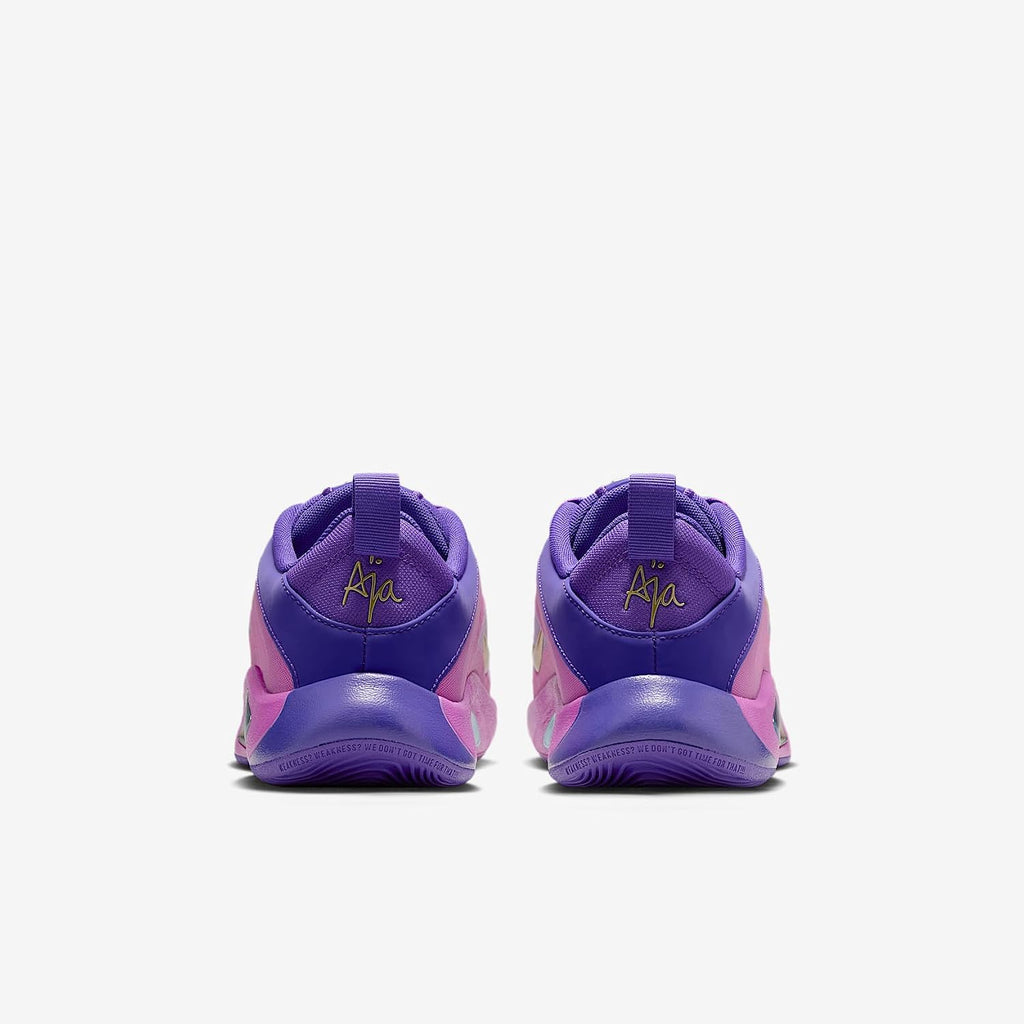 A'One A'ja Wilson Big Kids' Basketball Shoes (Fierce Purple/Hyper Violet/Hyper Magenta/Metallic Gold)