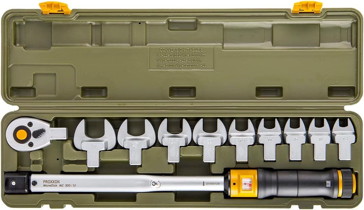 PROXXON MC200M Micro Click Digital Torque Wrench, 1/2 Scale, No.83342