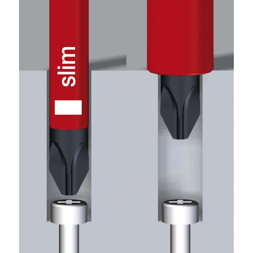 Wiha 28791 8 Piece Insulated TorqueVario-S (10-50 In/lbs) and SlimLine Blade Set