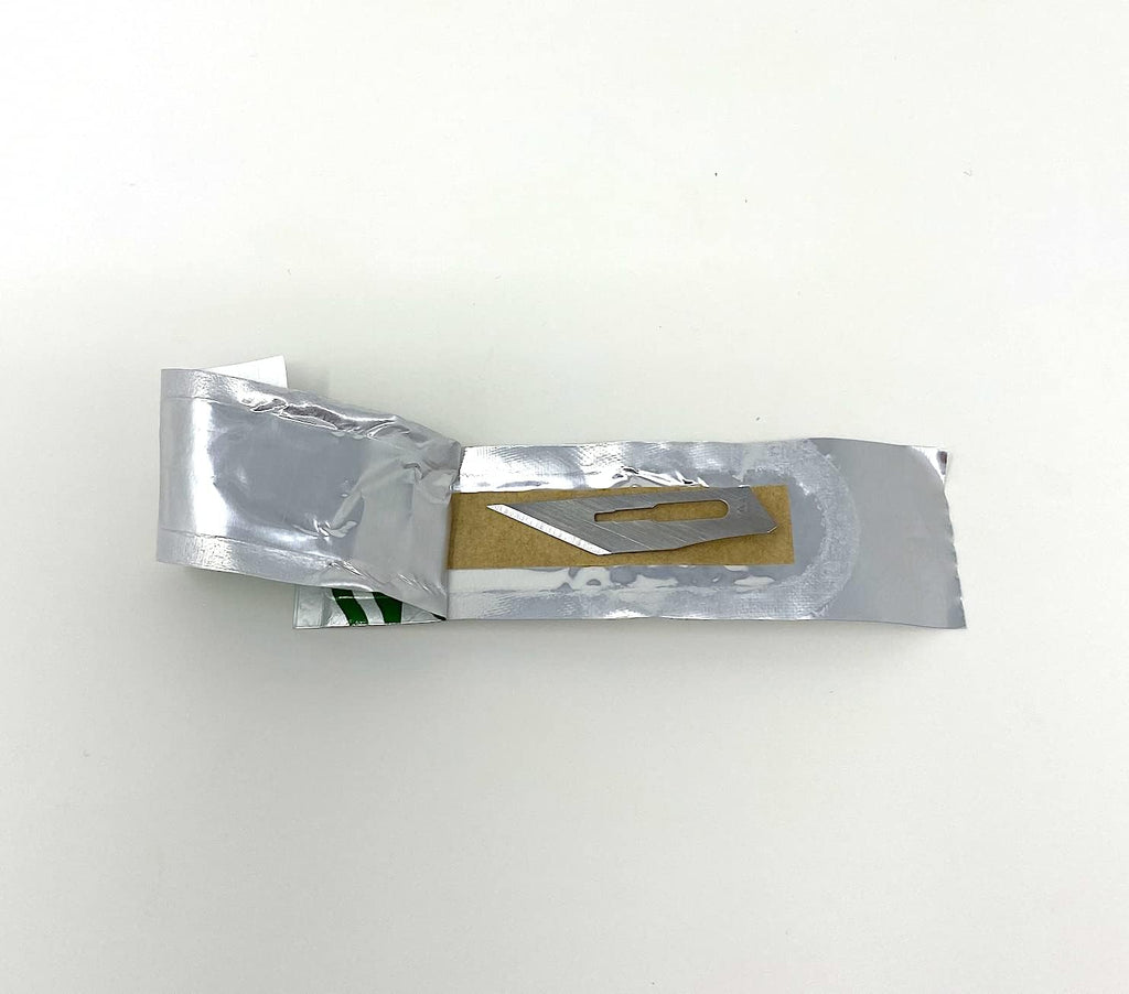 Disposable Surgical Scalpel Blades Sterile Size 10A High Grade Carbon Steel 2.1% 10xx Individually Foil Wrapped by P&P Medical Surgical (2500)