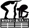 Custom Artistic Swimming Medal Holder LED Light, Artistic Swimmer Name Medal Hanger Display, Rack For Tiered Award Ribbon, Metal Sign Gift For Athlete