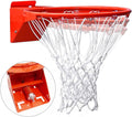 Professional 180º Heavy Duty Breakaway Basketball Rim，18 inch Flex Rim Goal Replacement Fits 5'x5', 5'x4', 4'x3'，5'x3' Hole Pattern Backboard