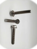 (Qty 100pcs) 1/4-20x1-1/2 Stainless Serrated Hex Head Flange Bolts Screws 1/4x20x1.5 Hardware Fastener Kit Set RV8098S