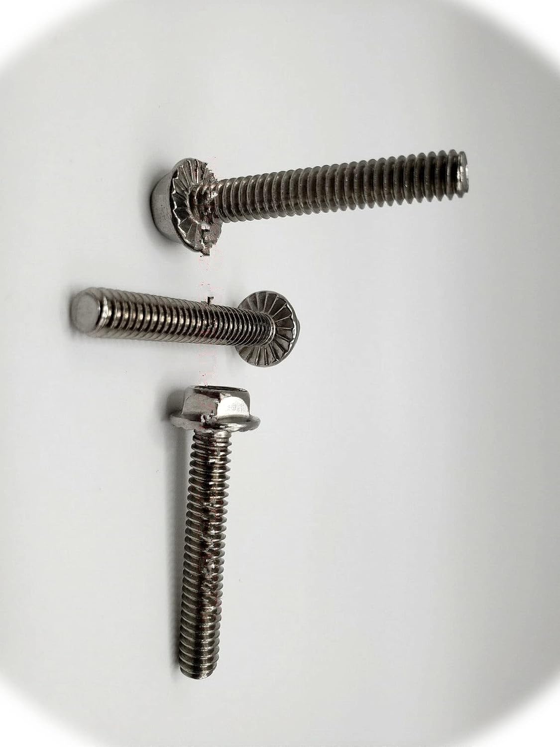 (Qty 100pcs) 1/4-20x1-1/2 Stainless Serrated Hex Head Flange Bolts Screws 1/4x20x1.5 Hardware Fastener Kit Set RV8098S