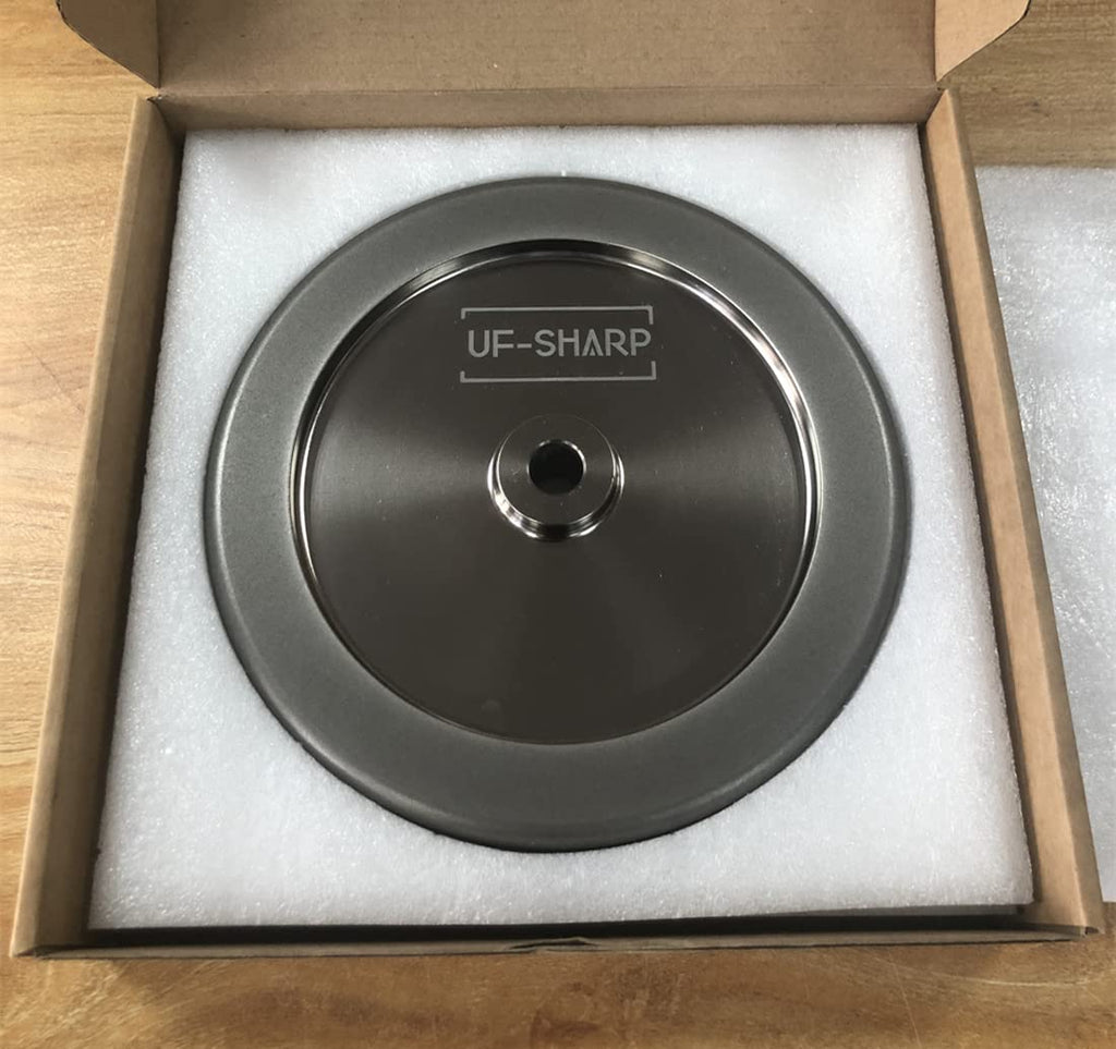 6 inch 4 in 1 CBN Grinding Wheel - 320 Grit x 1.25' Wide x 1/2' Bore (320 Grit)