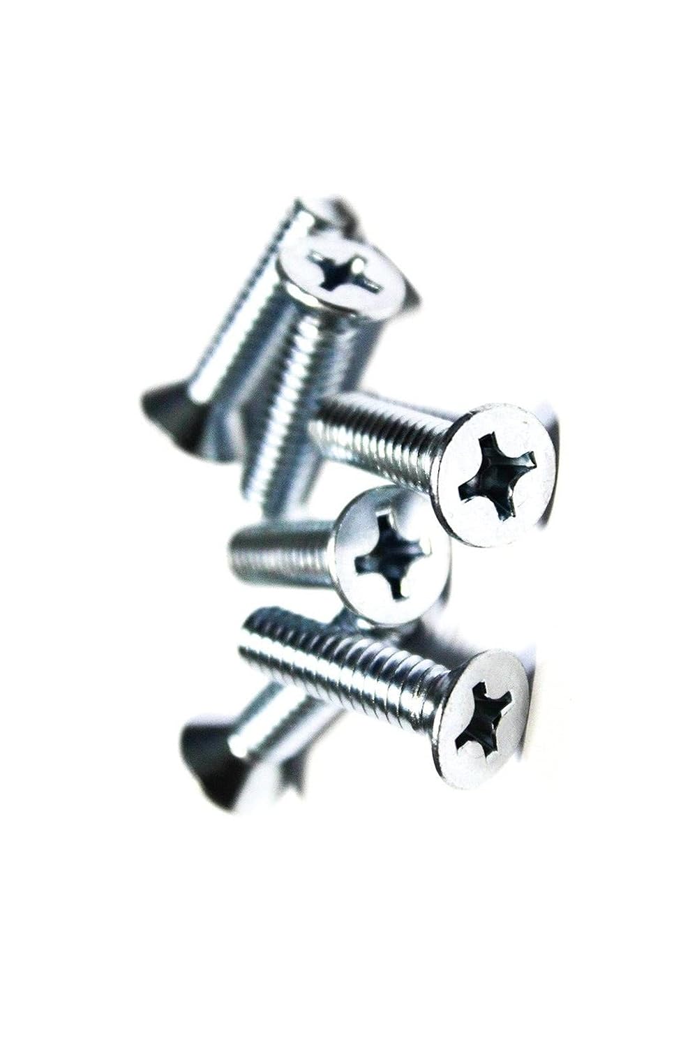 New Versatile Pack of (2500) 1/4x1' Machine Screws - Phillips Flat Head - Zinc Multi-Purpose Comprehensive Hardware Fastener Assortment Kit TRINNM03627