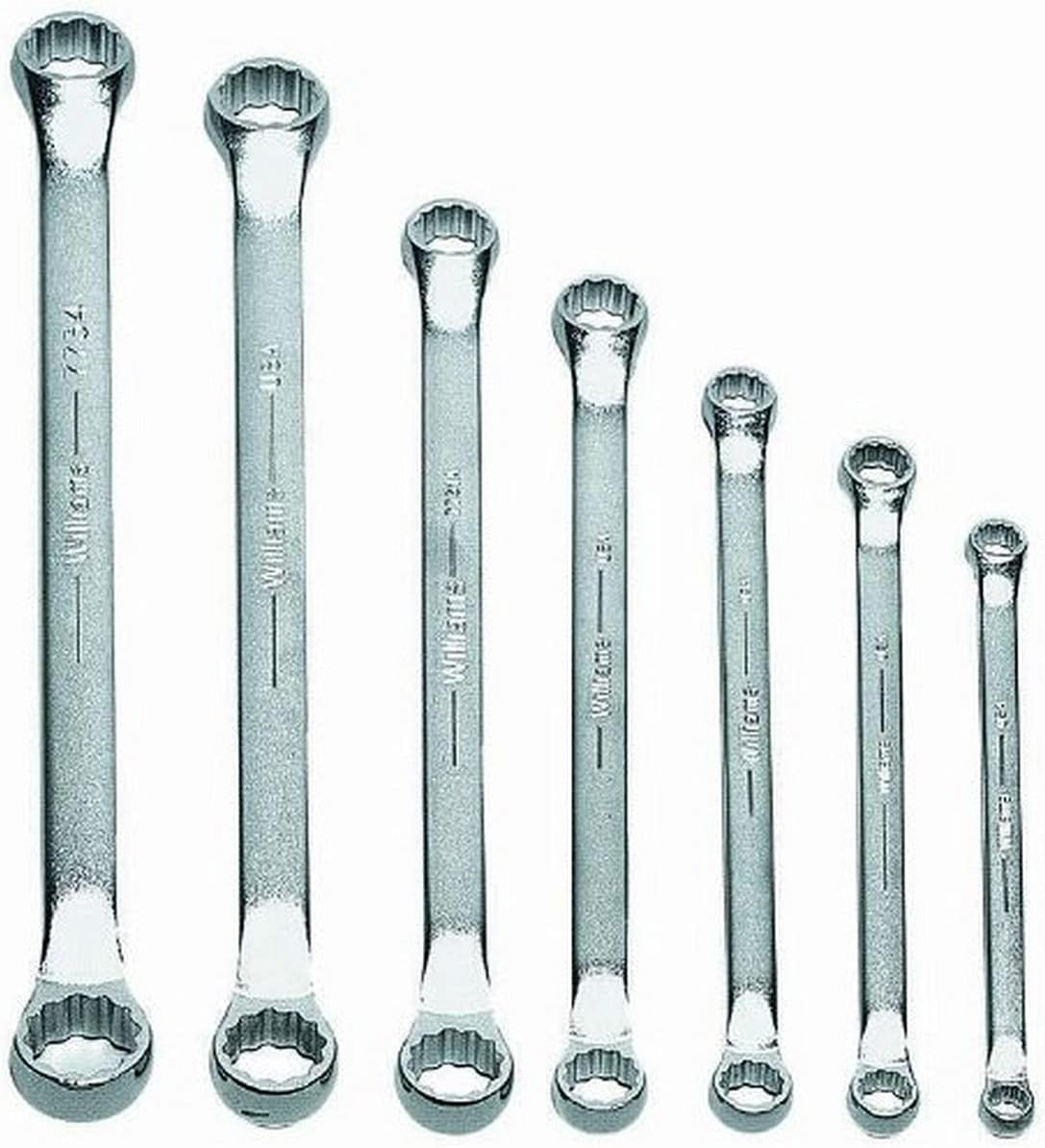 Williams WS-7707 7-Piece Double Head 10-Degree Offset Box End Wrench Set