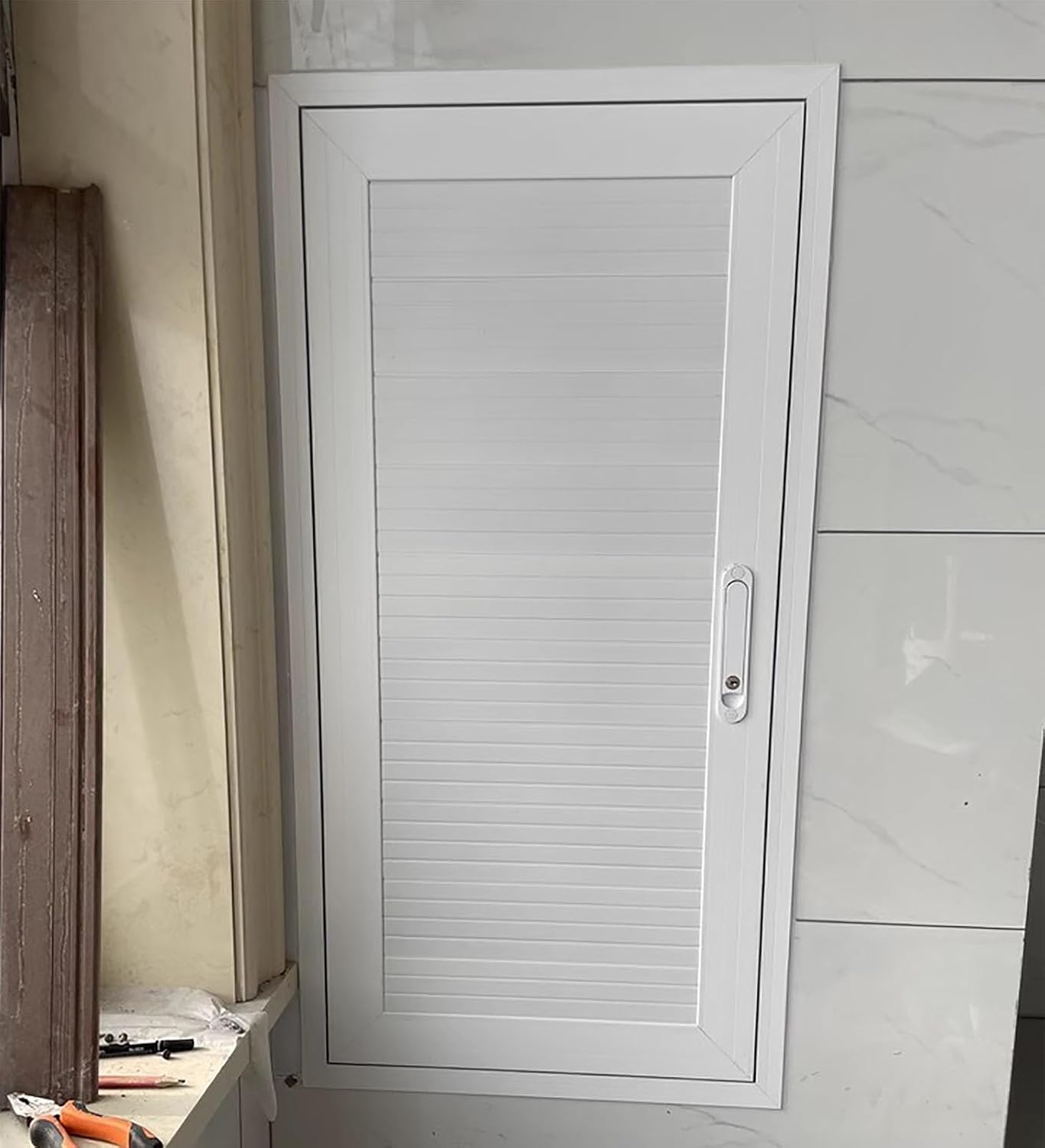Air-Conditioning Inspection Hole Cover Soundproof, White Metal Access Panel Electrical for Wall Drywall Attic, Plumbing Access Door Decorative Door(500x600mm/19.7x23.6in)