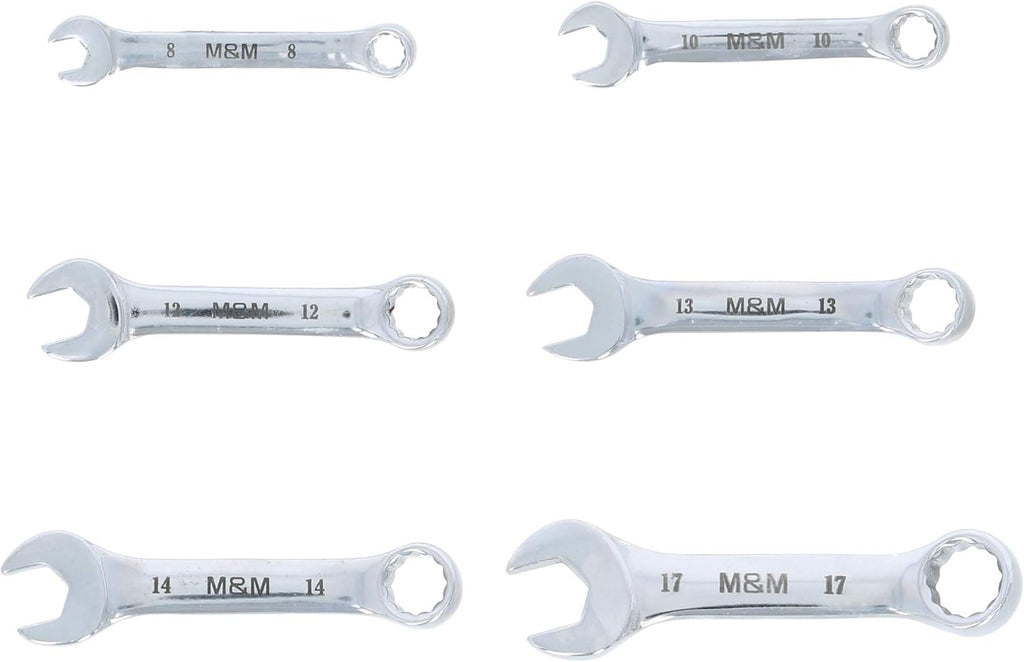 Takagi M&M Stubby Combination Wrench Set of 6 No. 201