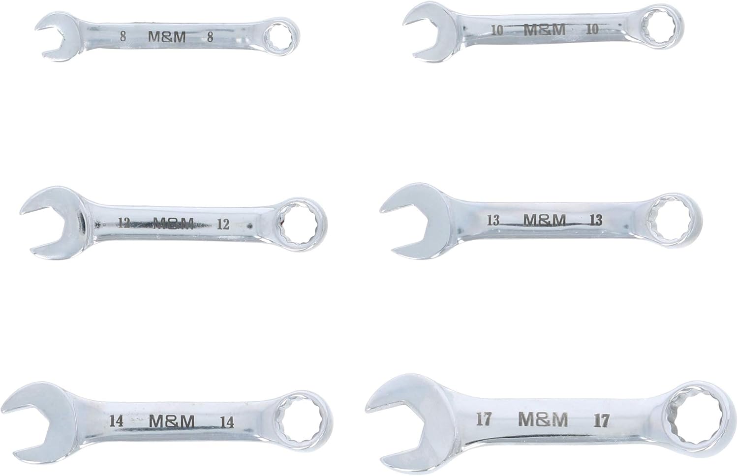 Takagi M&M Stubby Combination Wrench Set of 6 No. 201