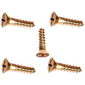 #8 x 2' Silicon Bronze Wood Screws, Flat Head, Frearson Drive Pack of 50 Fastener Set LS12450F