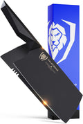 Dalstrong Meat Cleaver Knife-7'-Shadow Black Series-Titanium Nitride Coated-High Carbon Vacuum Treated Steel-Razor Sharp Kitchen Knife Gift-Sheath-NSF Certified