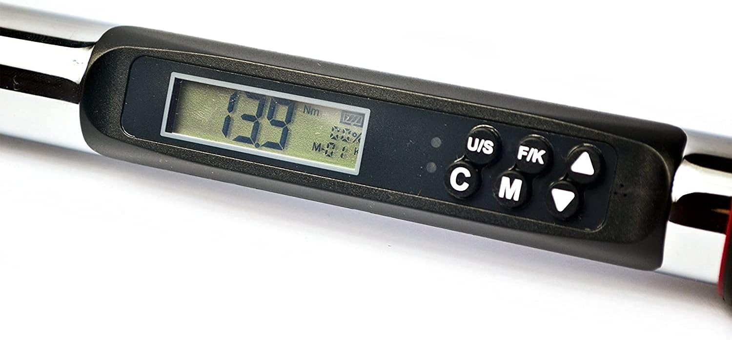 ACDelco ARM329-4i 1/2' Heavy Duty Interchangeable Digital Torque Wrench with Buzzer and LED Flash Notification - ISO 6789 Standards with Certificate of Calibration