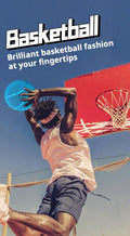 YHNNH Airless Basketball 3D Printed Silent Basketball Indoor Outdoor Durable Performance Quiet Basketballs Gift for Friends