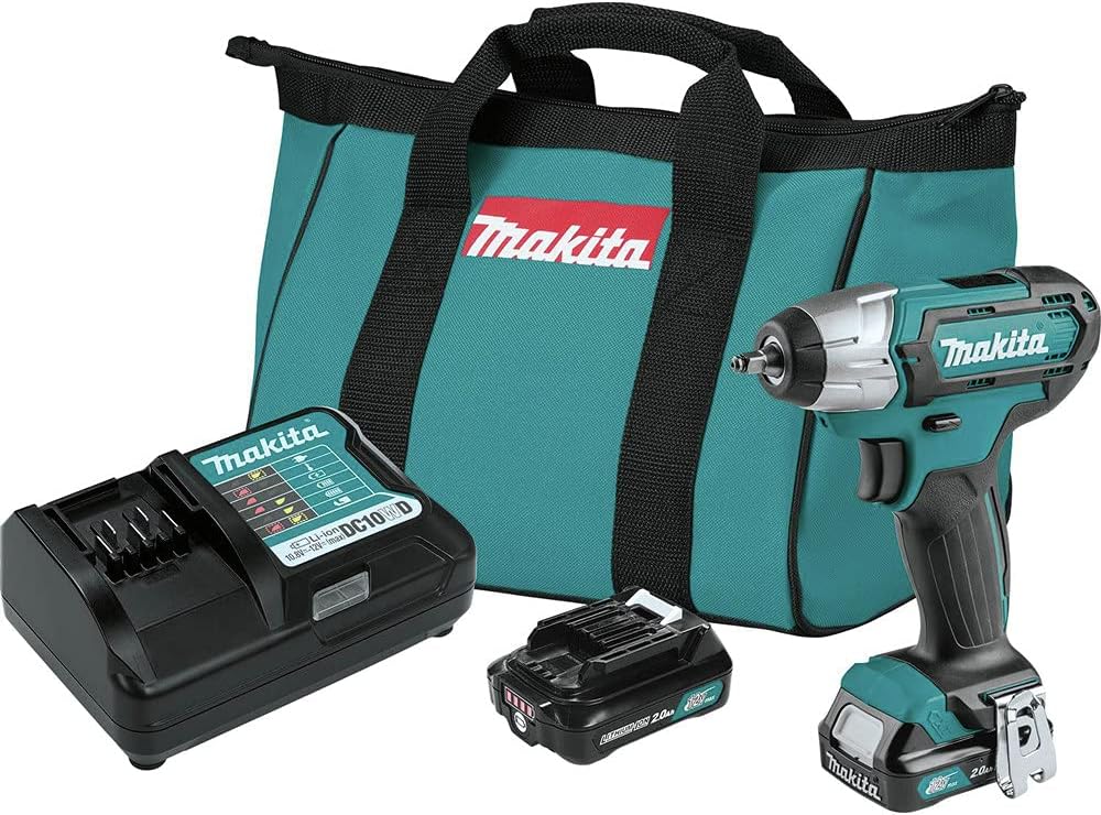 Makita WT04R1 12V max CXT® Lithium-Ion Cordless 1/4' Impact Wrench Kit (2.0Ah)